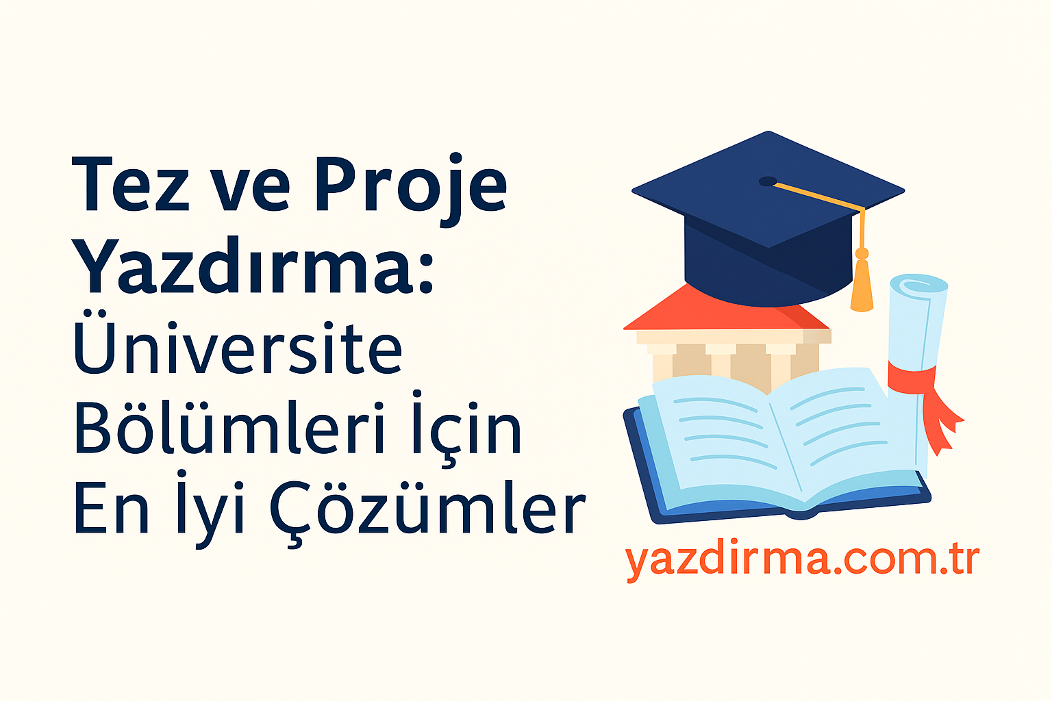 Tez ve Proje Yazdırma: Üniversite Bölümleri İçin En İyi Çözümler