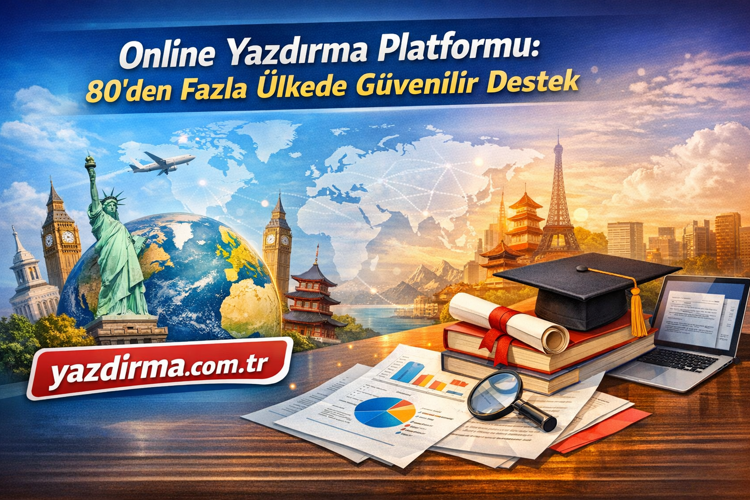 Online Yazdırma Platformu: 80’den Fazla Ülkede Güvenilir Destek