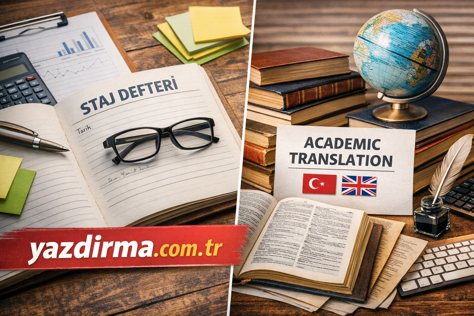 Staj Defteri ve Akademik Çeviri Yazdırma Hizmetleri