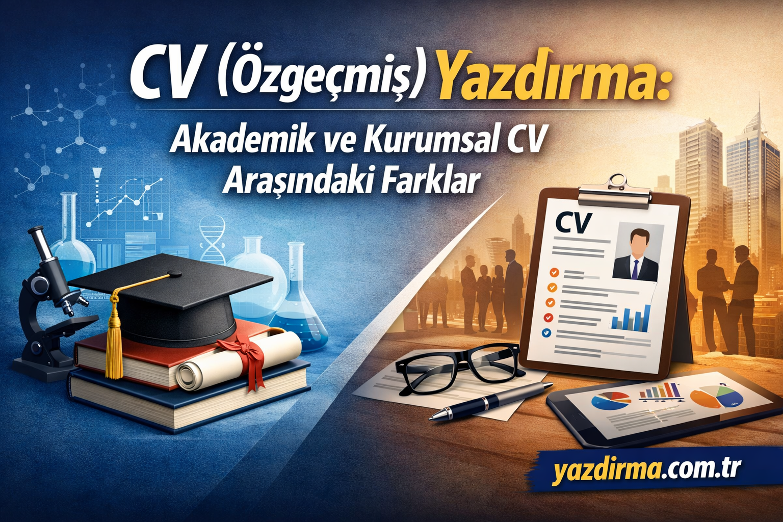 CV (Özgeçmiş) Yazdırma: Akademik ve Kurumsal CV Arasındaki Farklar