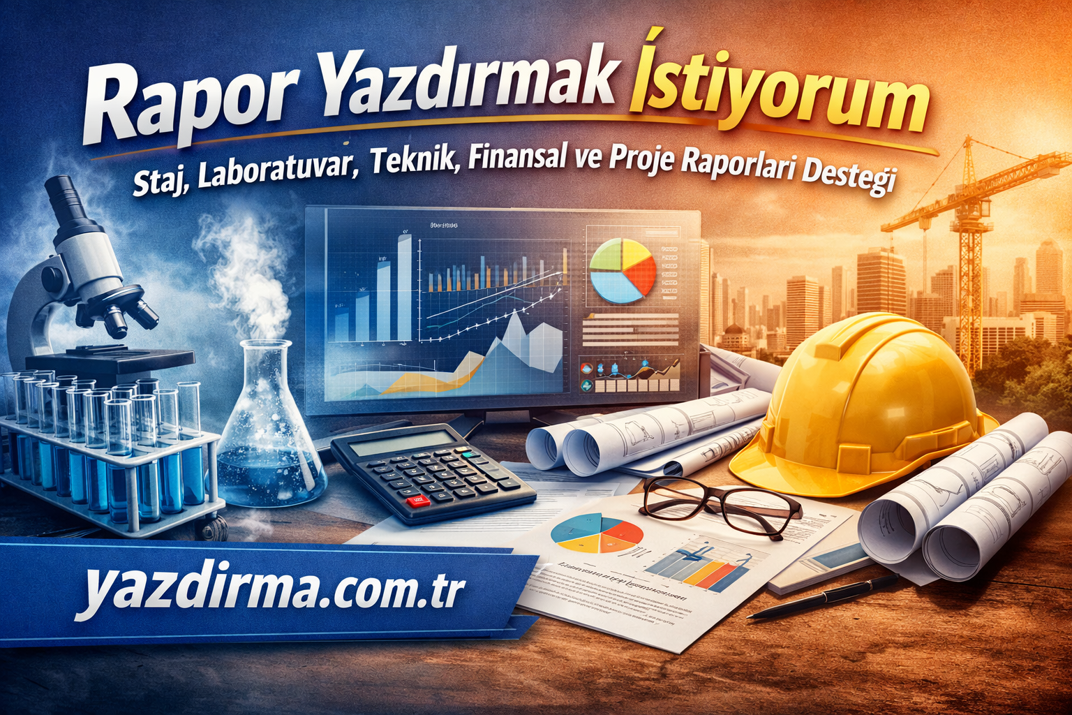 Rapor Yazdırmak İstiyorum – Staj, Laboratuvar, Teknik, Finansal ve Proje Raporları Desteği