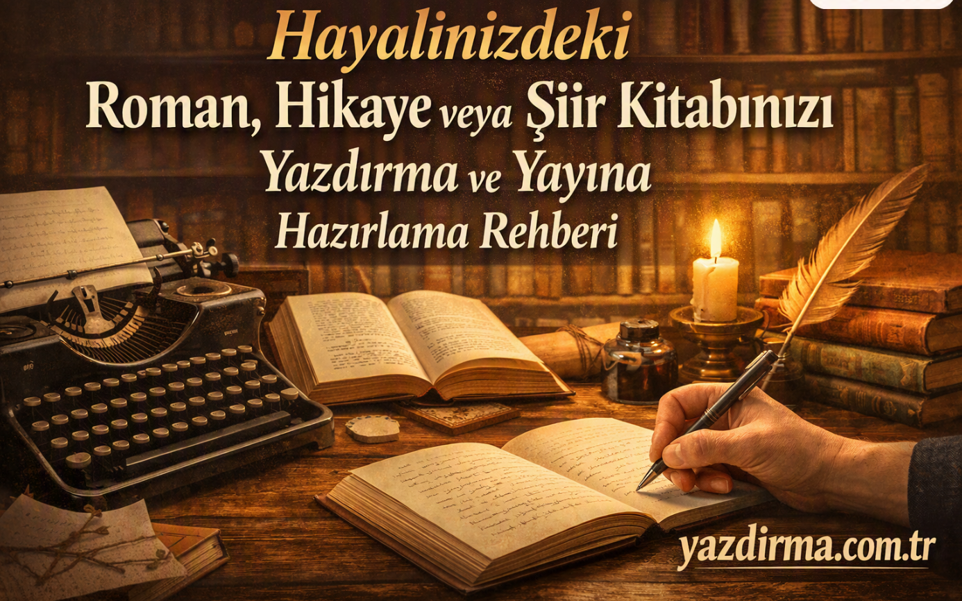 Hayalinizdeki Roman, Hikaye veya Şiir Kitabınızı Yazdırma ve Yayına Hazırlama Rehberi